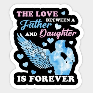 Angel Wings Father Daughter Gift For Men Father day Sticker